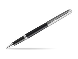 Waterman Rollerball Pen Hemisphere Essential Metallic Black CT