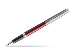 Waterman Rollerball Pen Hemisphere Essential Metallic Red CT