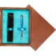 Single Wooden Box Mahoń Turquoise Single Wooden Box Mahoń Turquoise