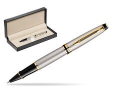 Waterman Expert Stainless Steel GT Rollerball pen  in classic box  black