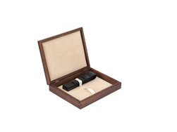 Single Wooden Box Wenge Ecru with pen pouch