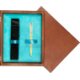 Single Wooden Box Mahoń Turquoise Single Wooden Box Mahoń Turquoise