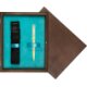 Single Wooden Box Wenge Turquoise