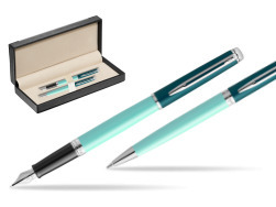 Waterman set Fountain pen + Ballpoint Pen HÉMISPHÈRE COLOR-BLOCK GREEN CT