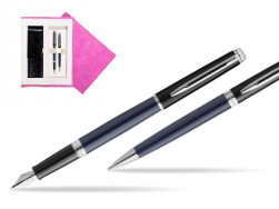 Waterman set Fountain pen + Ballpoint pen HÉMISPHÈRE COLOR-BLOCK BLACK-BLUE