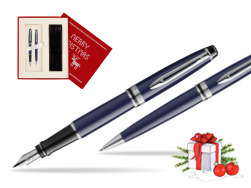 Waterman EXPERT BLUE CORE Fountain pen + Ballpoint pen Gift Set