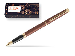 Waterman Hémisphère Copper Red Metallic GT Fountain pen in cover Christmas Ornaments
