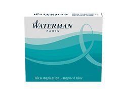 Waterman international ink cartridges 6 pcs. Turquoise