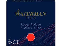 Waterman international ink cartridges 6 pcs. Red