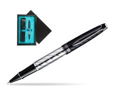 Waterman Expert Precious CT RollerBall  single wooden box  Black Single Turquoise