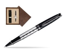 Waterman Expert Precious CT RollerBall in single wooden box  Wenge Single Ecru