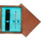 Single Wooden Box Mahoń Turquoise Single Wooden Box Mahoń Turquoise