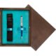 Single Wooden Box Wenge Turquoise Single Wooden Box Wenge Turquoise