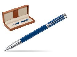 Waterman Perspective Blue Obsession CT Rollerball Pen  in classic box brown