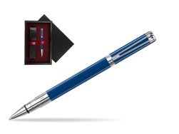 Waterman Perspective Blue Obsession CT Rollerball Pen  single wooden box  Black Single Maroon