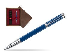 Waterman Perspective Blue Obsession CT Rollerball Pen in single wooden box  Wenge Single Maroon