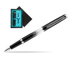 Waterman Hemisphere Ombres & Lumieres CT Fountain pen  single wooden box  Black Single Turquoise