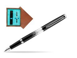 Waterman Hemisphere Ombres & Lumieres CT Fountain pen in single wooden box  Mahogany Single Turquoise 