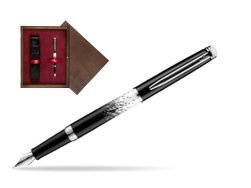 Waterman Hemisphere Ombres & Lumieres CT Fountain pen in single wooden box  Wenge Single Maroon