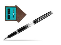 Waterman Hemisphere Ombres & Lumieres CT Fountain pen in single wooden box  Wenge Single Turquoise 