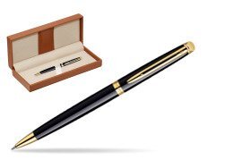 Waterman Hémisphère Black GT Ballpoint pen  in classic box brown