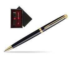 Waterman Hémisphère Black GT Ballpoint pen  single wooden box  Black Single Maroon