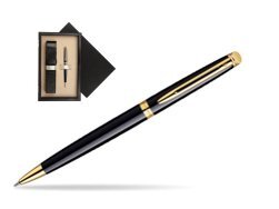 Waterman Hémisphère Black GT Ballpoint pen  single wooden box  Black Single Ecru