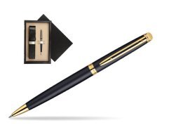 Waterman Hémisphère Matt Black GT Ballpoint pen  single wooden box  Black Single Ecru