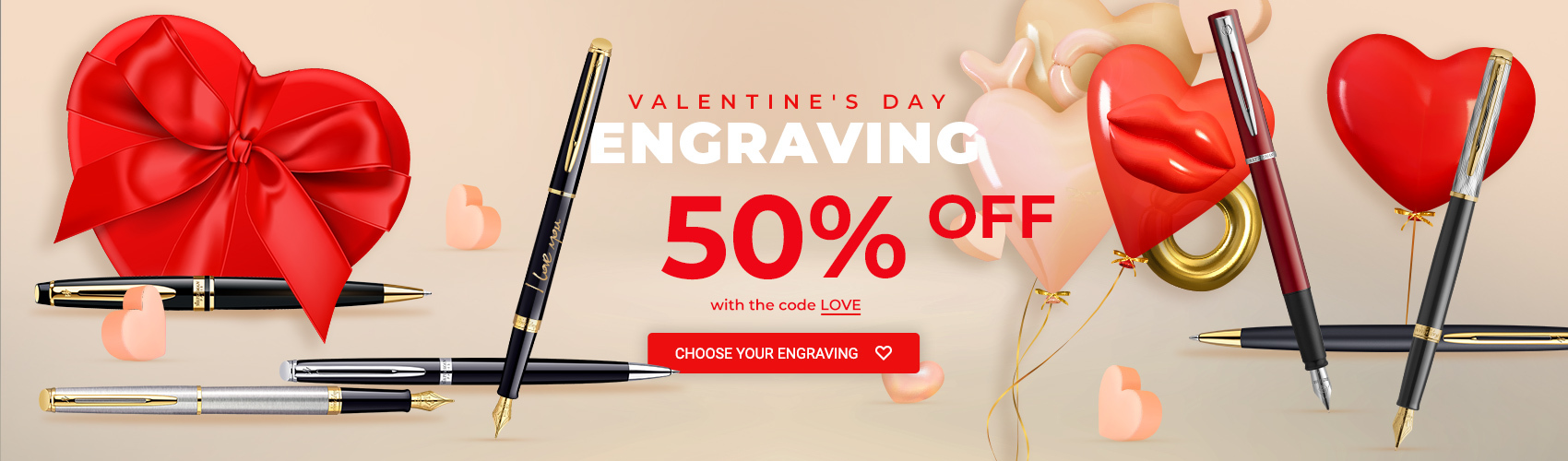 Valentine's Day engraving