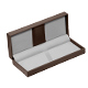 Brown leather gift box