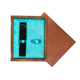 Single Wooden Box Mahoń Turquoise